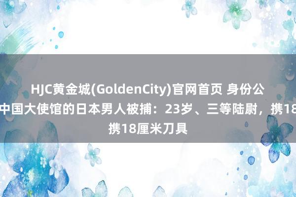 HJC黄金城(GoldenCity)官网首页 身份公布！强闯中国大使馆的日本男人被捕：23岁、三等陆尉，携18厘米刀具