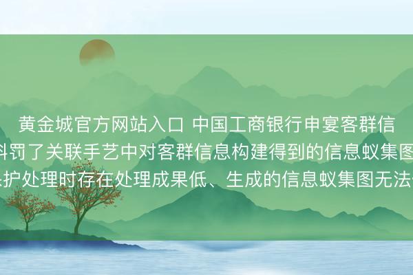 黄金城官方网站入口 中国工商银行申宴客群信息的处理步调专利, 科罚了关联手艺中对客群信息构建得到的信息蚁集图进行诡秘保护处理时存在处理成果低、生成的信息蚁集图无法保留客群信息的运动性特征的手艺问题