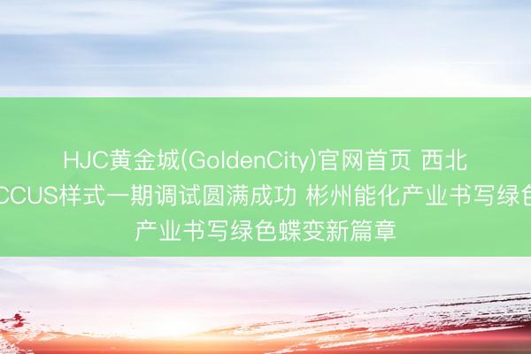 HJC黄金城(GoldenCity)官网首页 西北首个30万吨CCUS样式一期调试圆满成功 彬州能化产业书写绿色蝶变新篇章